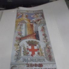 Coleccionismo de carteles: ALMERIA.-FERIA Y FIESTAS DE LA VIRGEN DEL MAR . AÑO 1908 -AUTOR = NO. Lote 352559644