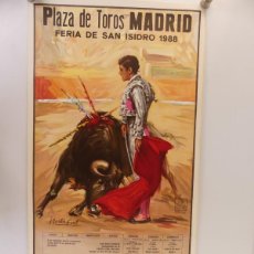 Collectionnisme d'affiches	: CARTEL DE TOROS- REPRODUCCION - PLAZA DE TOROS DE MADRID FERIA DE SAN ISIDRO 1988. Lote 374513904