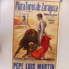 Collectionnisme d'affiches	: CARTEL DE TOROS- REPRODUCCION - PLAZA DE TOROS DE ZARAGOZA TEMPORADA 1989. Lote 374514554