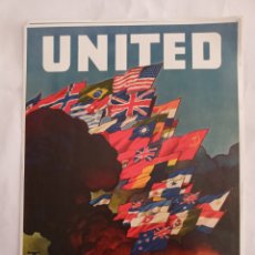 Coleccionismo de carteles: UNITED. CARTEL PUBLICITARIO REPRODUCCIÓN