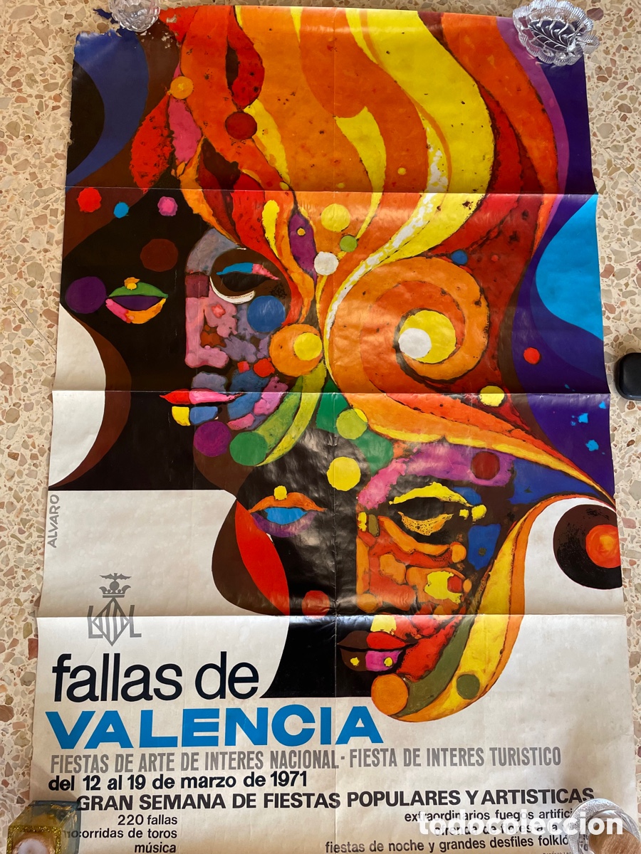 Coleccionismo de carteles: P&oacute;ster de fallas 1971 - Foto 1