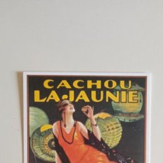 Coleccionismo de carteles: TARJETA POSTAL PUBLICIDAD CACHOU LAJAUNIE 1928 TOULOUSE FRANCE