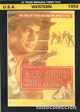 Coleccionismo de carteles: FICHA T&Eacute;CNICA LE TRAIN SIFFLERA TROIS FOIS (WESTERN USA) 1952 FTECNICA-29