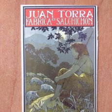 Coleccionismo de carteles: REPRODUCCIÓN CARTEL ANTIGUO : JUAN TORRA - SALCHICHÓN - VICH