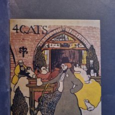 Coleccionismo de carteles: LOTE BELLE.-CARTEL POSTAL PUBLICIDAD 4 CATS