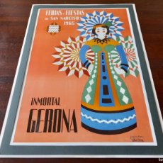 Coleccionismo de carteles: LITOGRAFÍA CARTEL 1965 SANT NARCIS GIRONA “FERIAS Y FIESTAS DE SAN NARCISO INMORTAL GERONA”