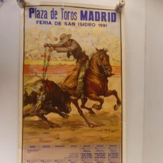 Coleccionismo de carteles: CARTEL DE TOROS- REPRODUCCION - PLAZA DE TOROS DE MADRID FERIA DE SAN ISIDRO 1991