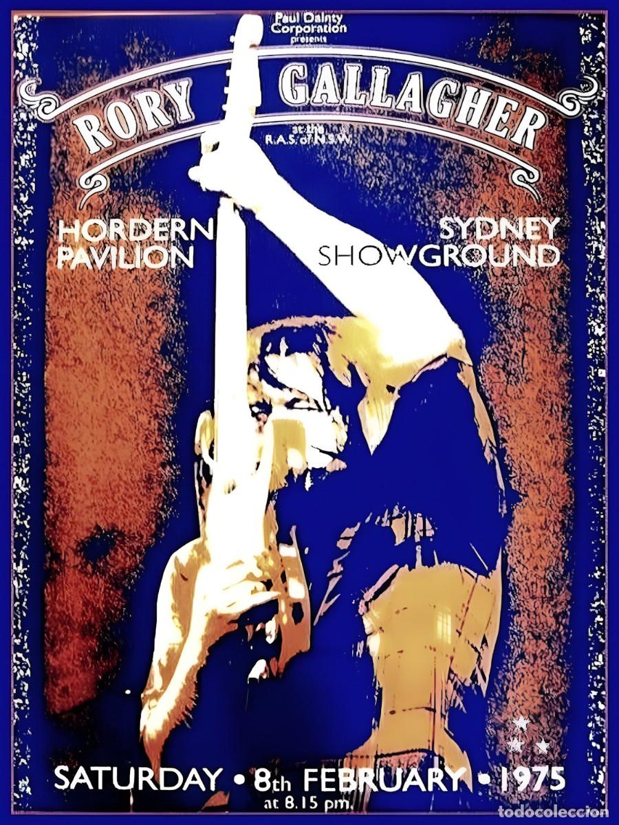 Coleccionismo de carteles: rory gallagher - hordern pavilion, sydney 1975 !! cartel concierto 30x40 !!