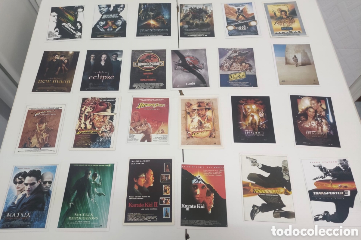 Coleccionismo de carteles: Lote de 93 folletos de mano de sagas de pel&iacute;culas