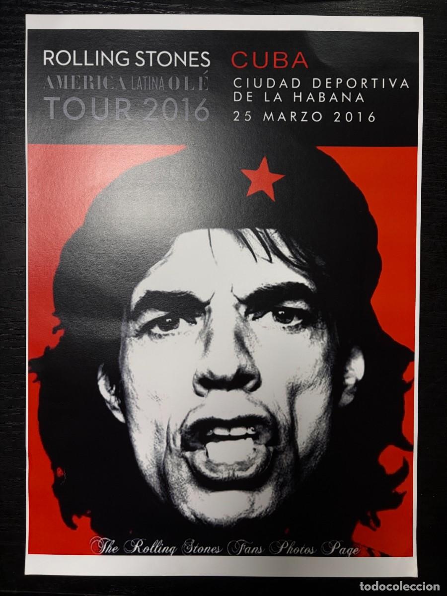 Coleccionismo de carteles: CARTEL CONCIERTO ROLLING STONES - CUBA - CIUDAD DEPORTIVA DE LA HABANA - TOUR 2016 -