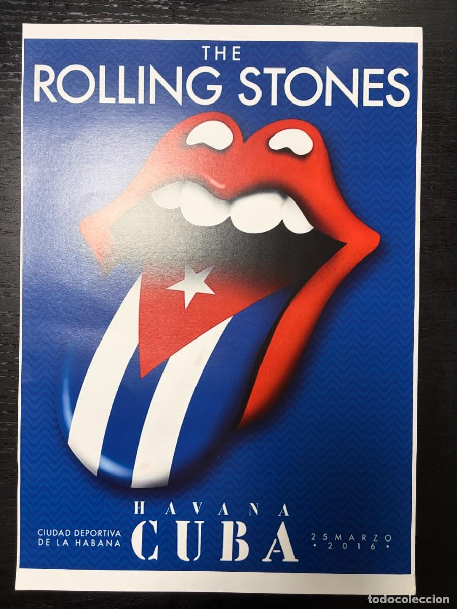Coleccionismo de carteles: CARTEL CONCIERTO ROLLING STONES - CUBA - CIUDAD DEPORTIVA DE LA HABANA - TOUR 2016 -
