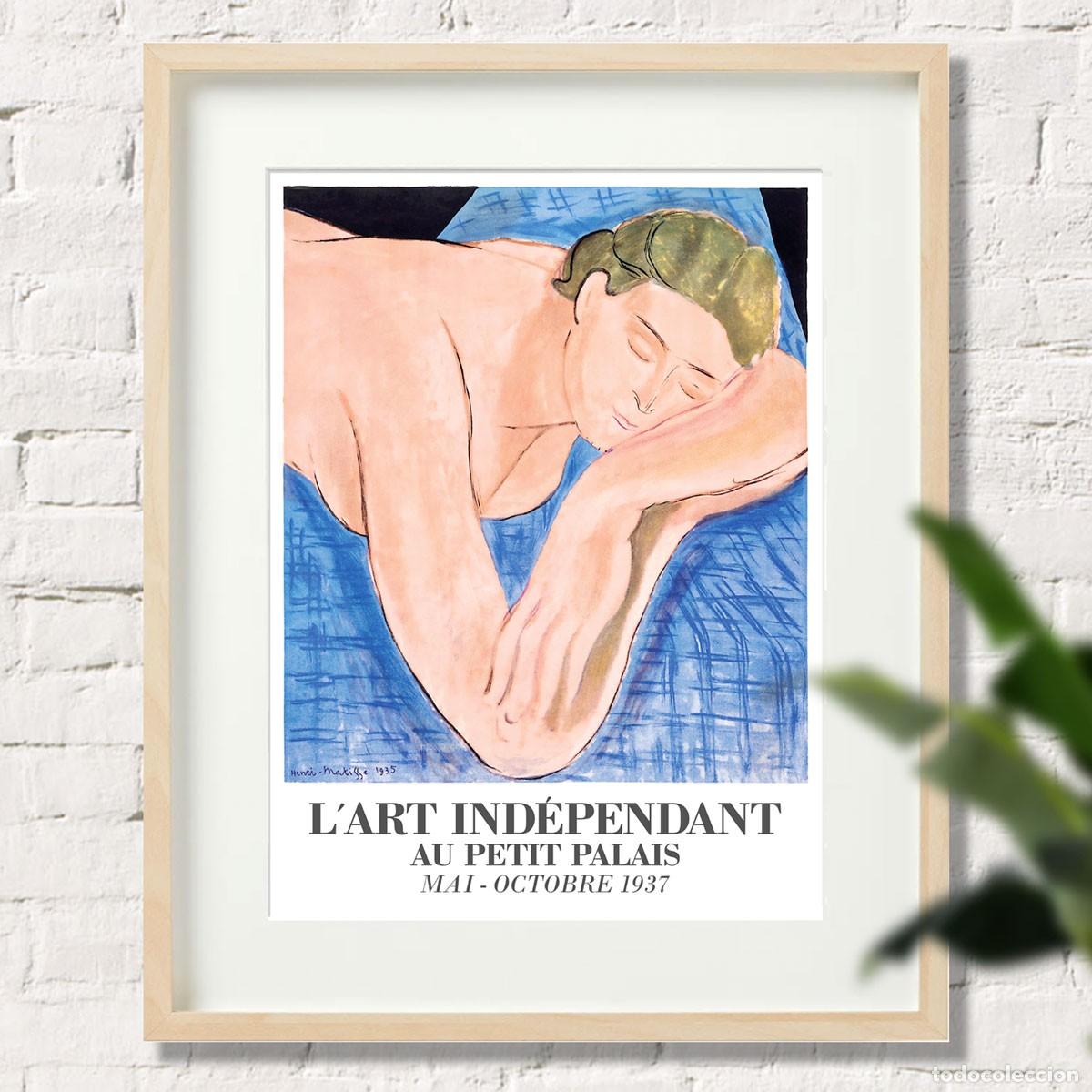 Coleccionismo de carteles: HENRI MATISSE CARTEL EXPOSICI&Oacute;N PAR&Iacute;S 1937. 45x32