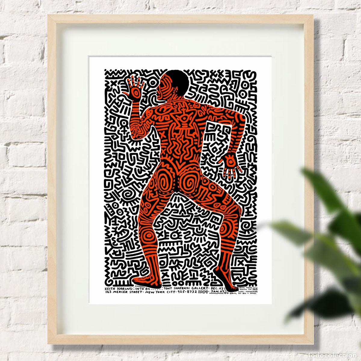 Collectionnisme d'affiches	: KEITH HARING NEW YORK CITY EXHIBITION 1984. NUEVO 45X32cm