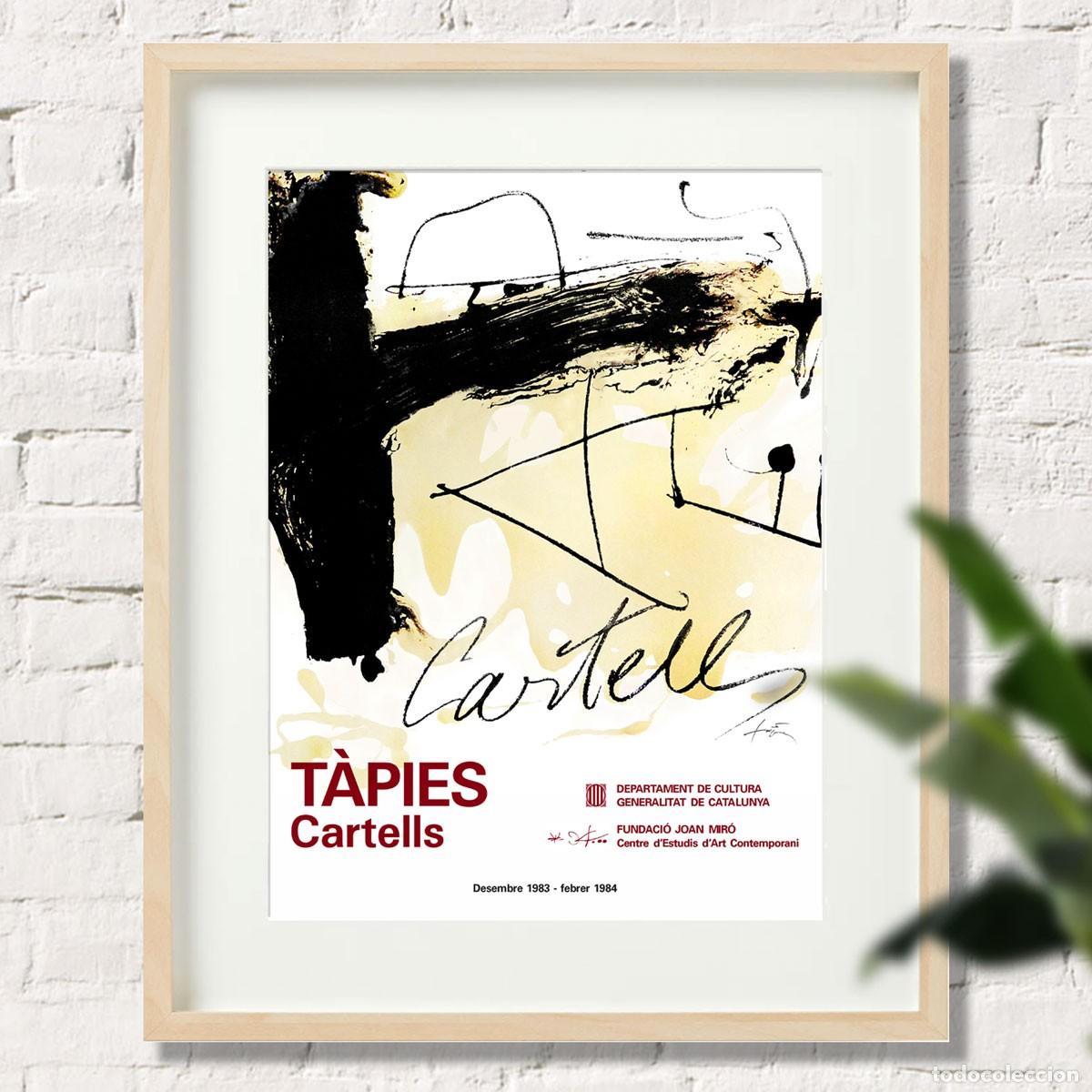 Coleccionismo de carteles: TAPIES CARTEL EXPOSICI&Oacute;N BCN 1983-84. 45x32