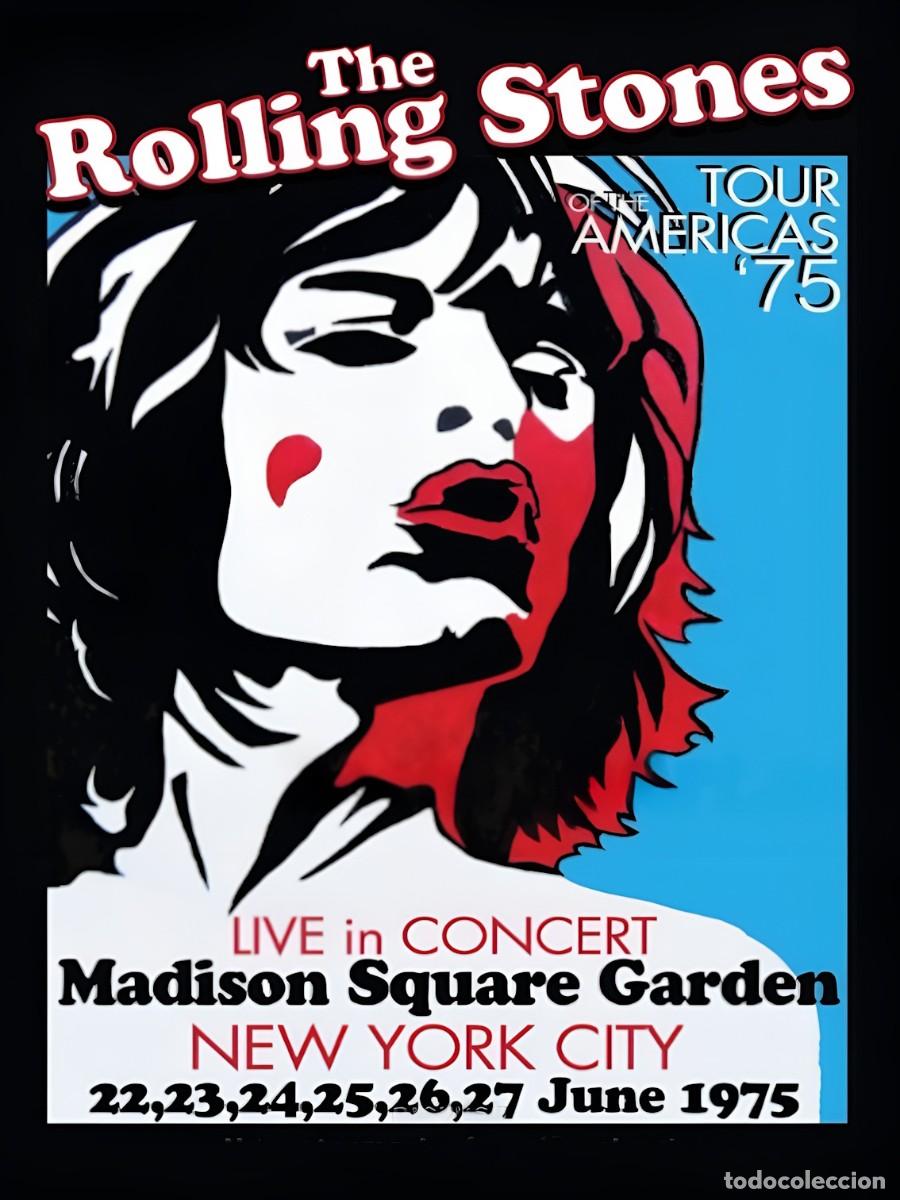Coleccionismo de carteles: the rolling stones - madison square garden, N.Y. june 1975 !! CARTEL CONCIERTO 30X40 !!