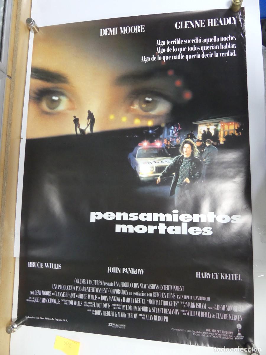 Coleccionismo de carteles: CARTEL DE CINE &ndash; PENSAMIENTOS MORTALES
