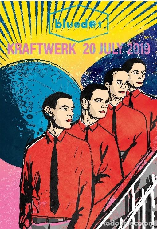 Coleccionismo de carteles: KRAFTWERK - Bluedot Festival 2019 !! cartel concierto 30x40 !!