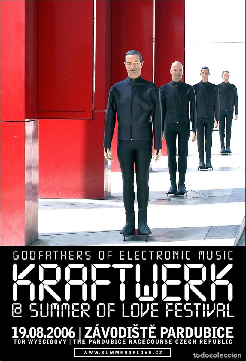 Coleccionismo de carteles: KRAFTWERK - concert 19/08/2006 Czech Republic !! cartel concierto 30x40 !!