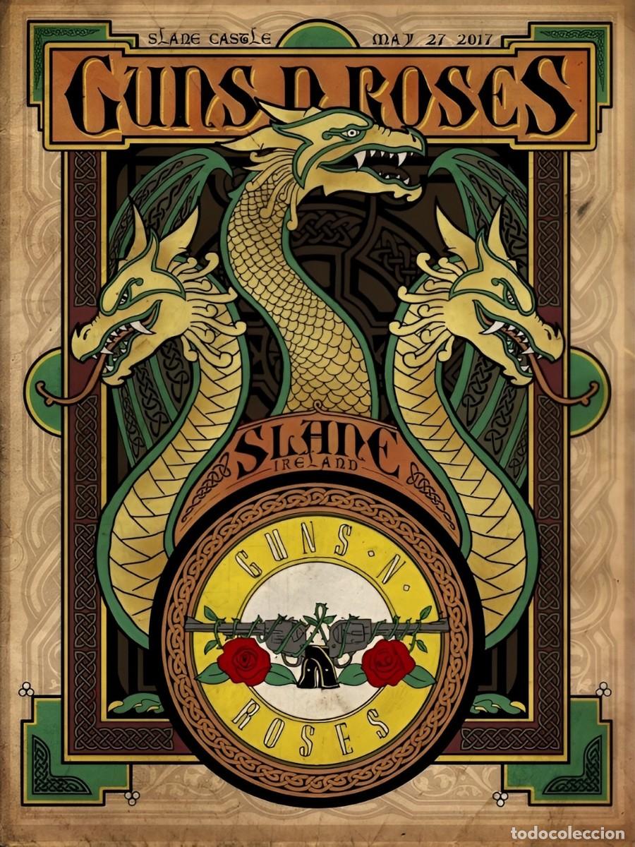 Coleccionismo de carteles: Guns N' Roses - Slane Castle, Dublin, Ireland May 27 2017 !! cartel concierto 30x40 !!