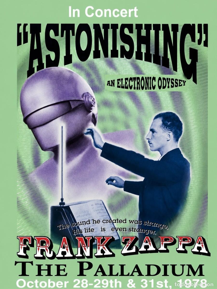 Coleccionismo de carteles: Frank Zappa at the Palladium New York Concert Poster 1978 !! cartel concierto 30x40 !!