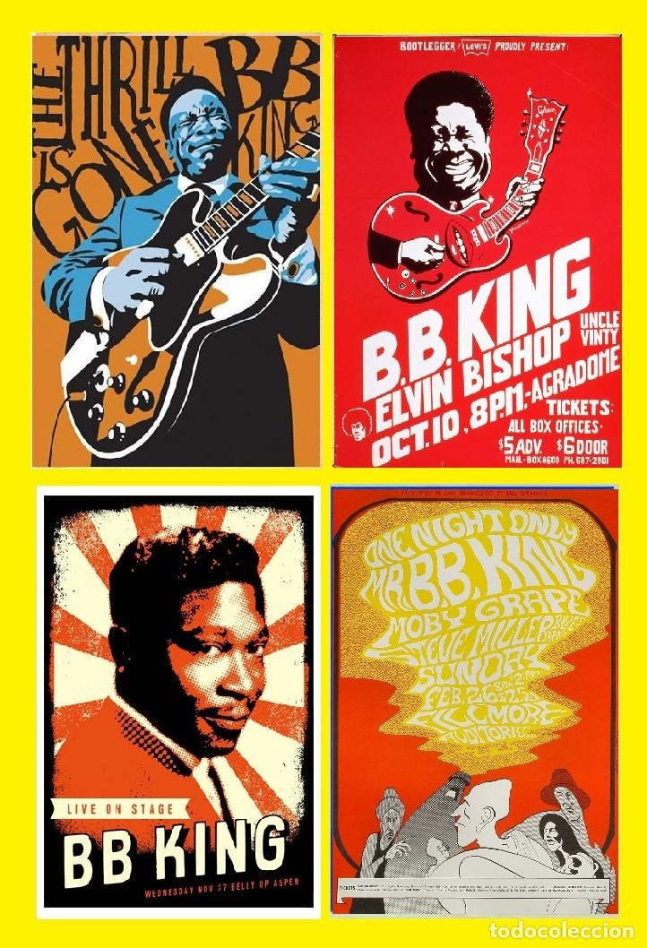 Coleccionismo de carteles: B.B. KING Posters - LIMT OFFER 4 POSTERS CONCERTS !! cartel concierto 30x40 !!
