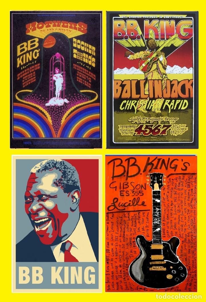 Coleccionismo de carteles: B.B. KING Posters - LIMT OFFER 4 POSTERS CONCERTS !! cartel concierto 30x40 !!