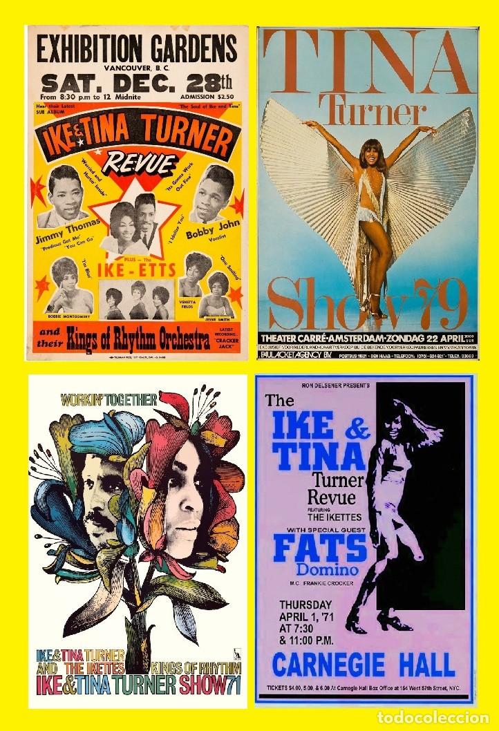 Coleccionismo de carteles: ike & tina turner Posters - LIMT OFFER - LIMT OFFER 4 POSTERS CONCERTS !! cartel concierto 30x40 !!