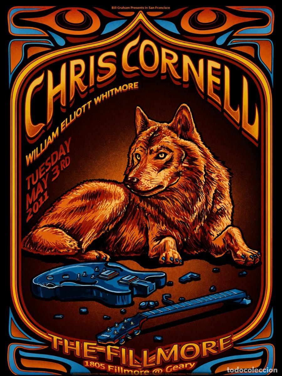Coleccionismo de carteles: Chris Cornell - The Fillmore San Francisco, CA May 3, 2011 !! cartel concierto 30x40 !!