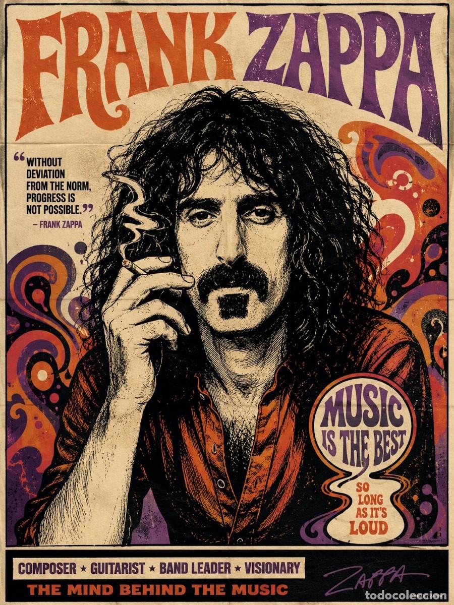 Coleccionismo de carteles: frank zappa - vintage collection !! cartel concierto 30x40 !!