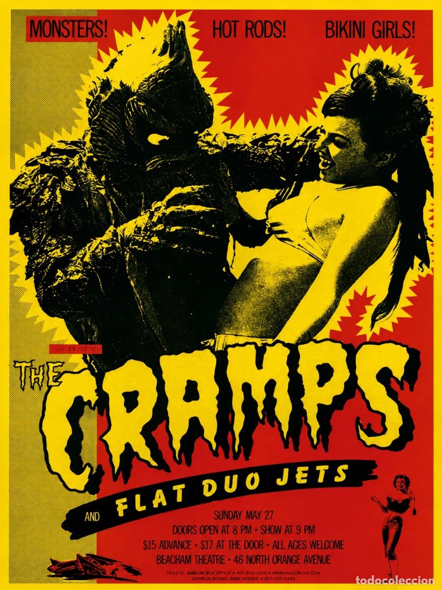 Collezionismo di affissi: the cramps - Flat Duo Jets !! cartel concierto 30x40 !!