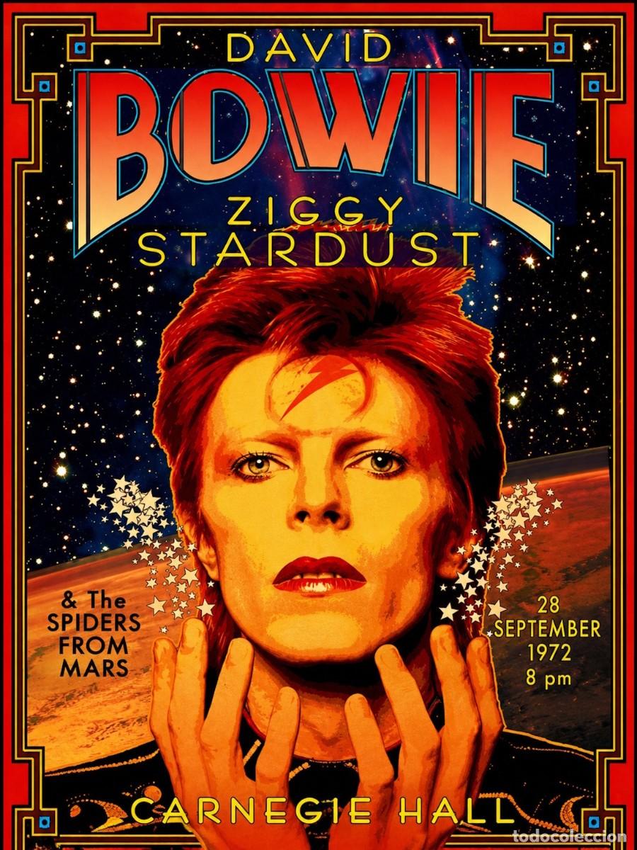 Poster collecting	: david bowie - at the Legendary Carnegie Hall in 28 sep. 1972 !! cartel concierto 30x40 !!