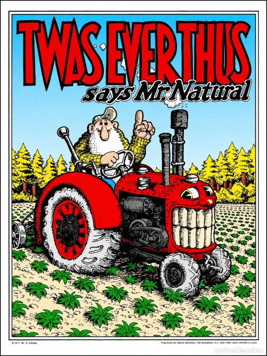 Coleccionismo de carteles: mr. natural - Robert Crumb collection !! cartel concierto 30x40 !!