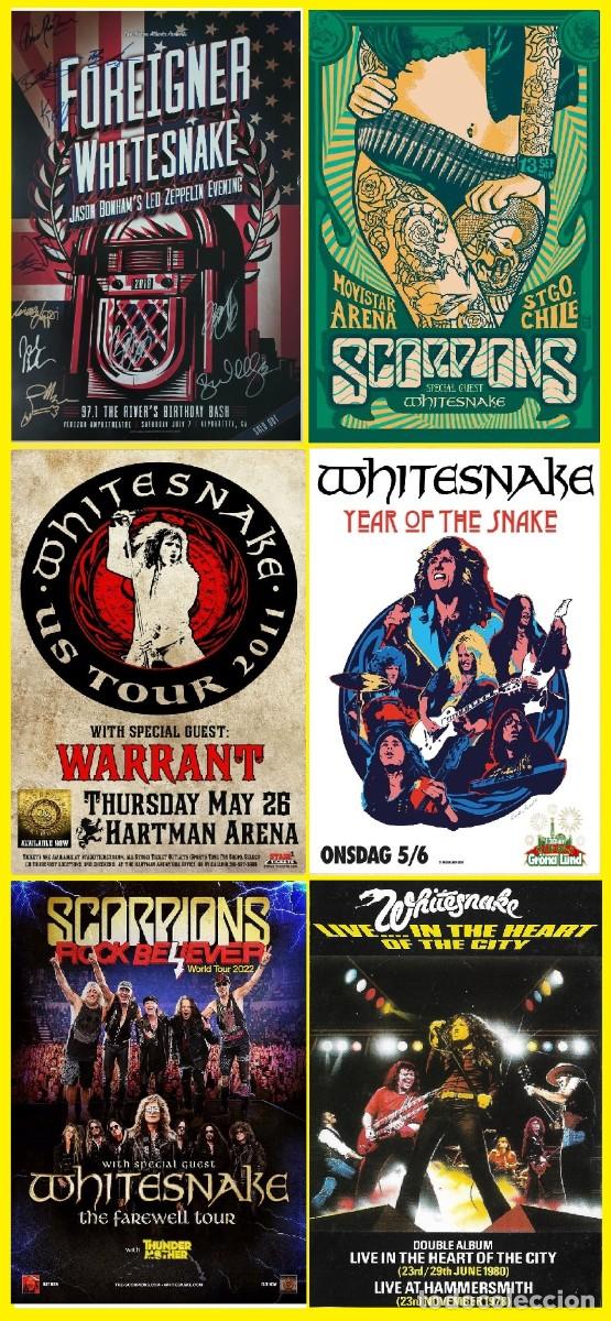 Coleccionismo de carteles: WHITESNAKE - LIMT OFFER - LIMT OFFER 6 POSTERS VINTAGE CONCERT !! cartel 30x40 !!