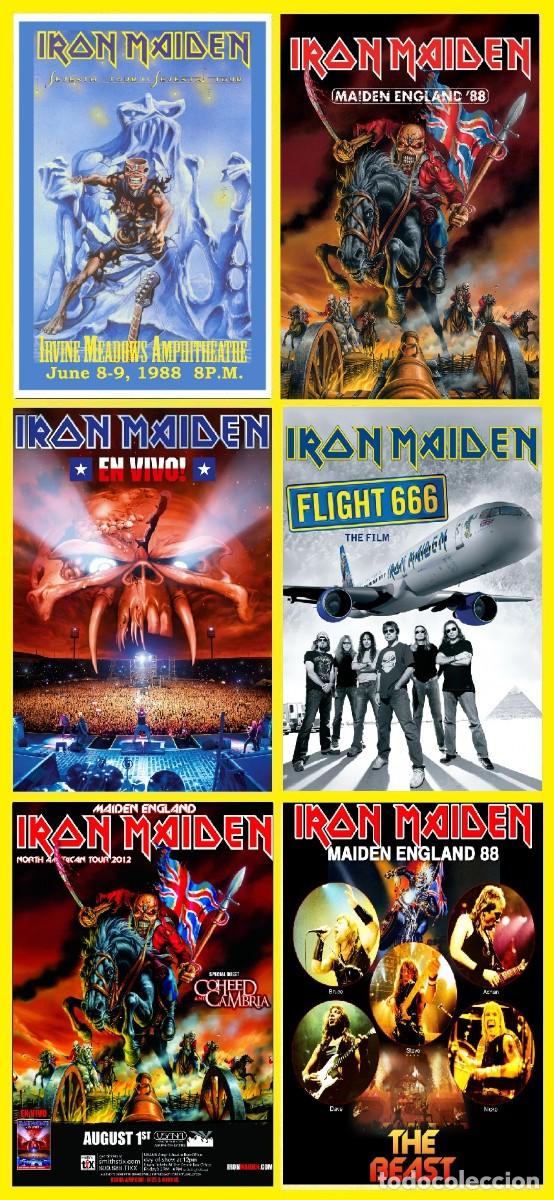 Coleccionismo de carteles: IRON MAIDEN - LIMT OFFER - LIMT OFFER 6 POSTERS VINTAGE CONCERT !! cartel 30x40 !!