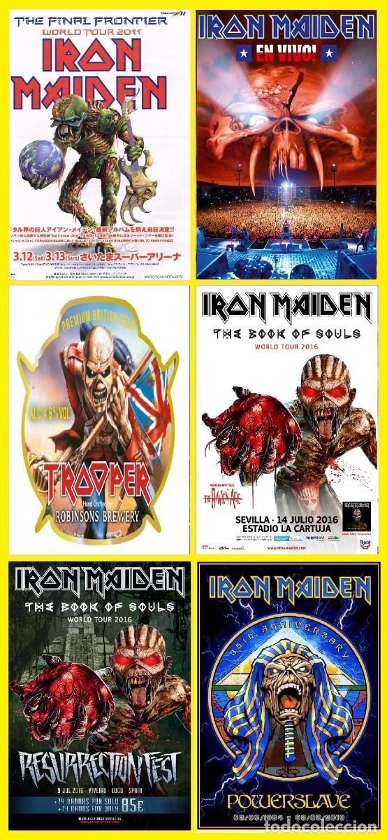 Coleccionismo de carteles: IRON MAIDEN - LIMT OFFER - LIMT OFFER 6 POSTERS VINTAGE CONCERT !! cartel 30x40 !!