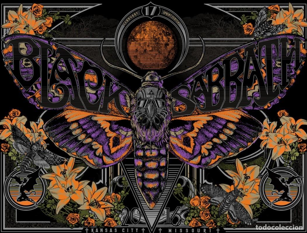 Coleccionismo de carteles: Black Sabbath, The End Tour, Kansas City 2/17/2016 - cartel concierto 30x40 !!