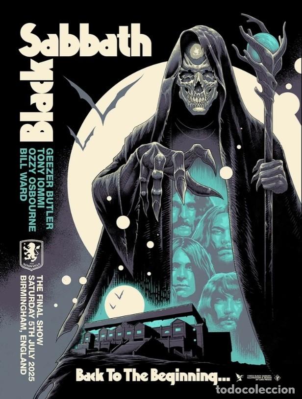 Coleccionismo de carteles: Black Sabbath - Villa Park. Birmingham 07/05/2025 - cartel concierto 30x40 !!
