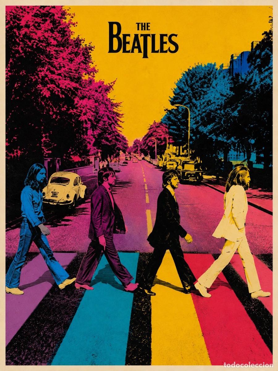Coleccionismo de carteles: THE BEATLES - abbey road Andy Warhol vintage collection - Poster, 30X40 CM / - NEW