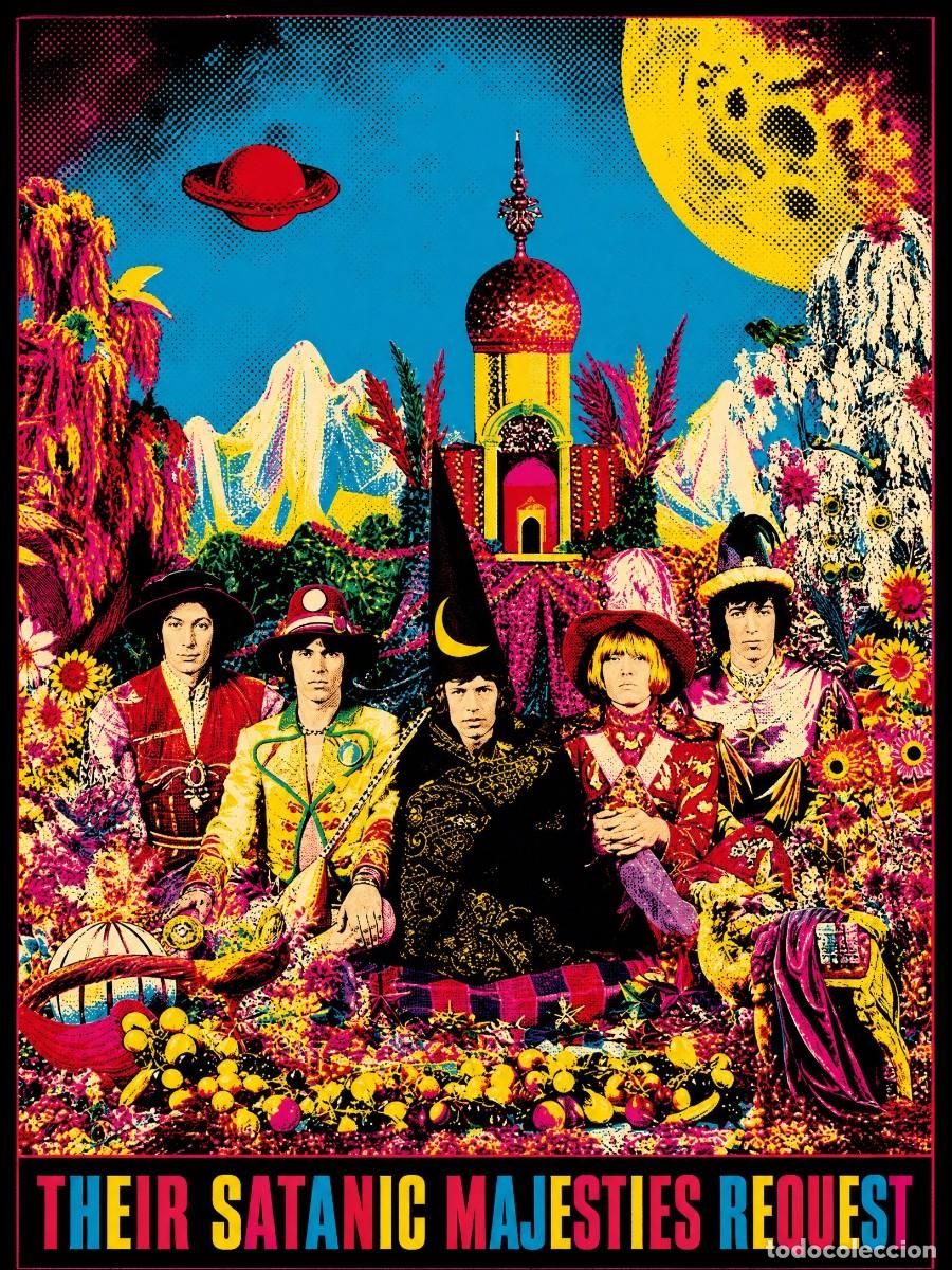 Colecionismo de cartazes	: the rolling stones - heir Satanic Majesties, Andy Warhol vintage collection - Poster, 30X40 CM NEW