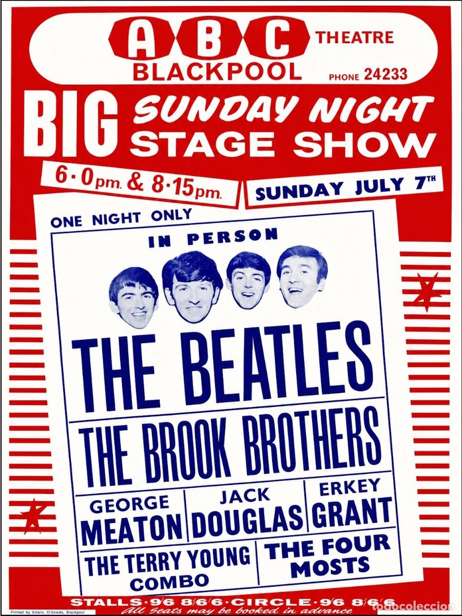 Sammeln von Plakaten	: the beatles - ABC Theatre, Blackpool, Lancashire july 1963 !! cartel concierto 30x40 !!