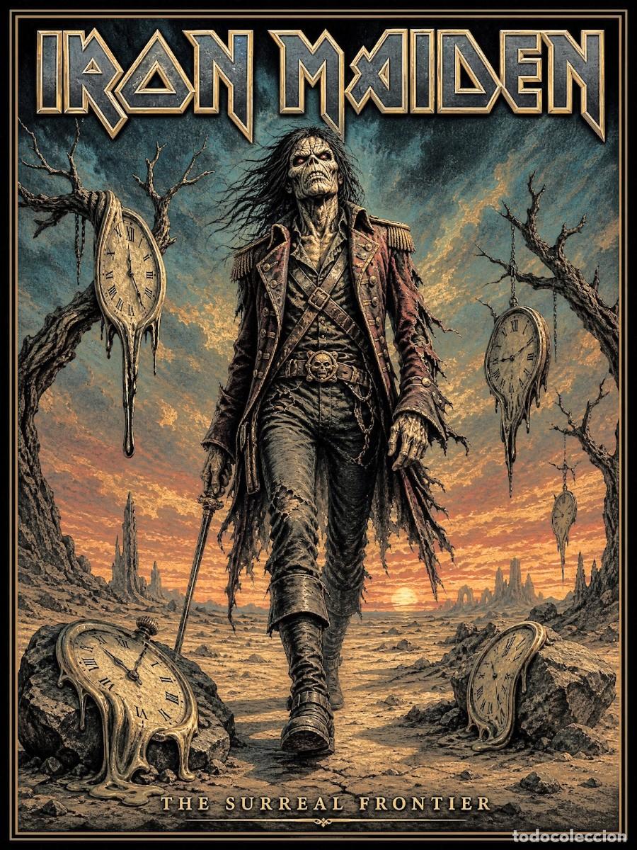 Coleccionismo de carteles: IRON MAIDEN - the surreal frontier, vintage collection - Poster, 30X40 CM / - NEW
