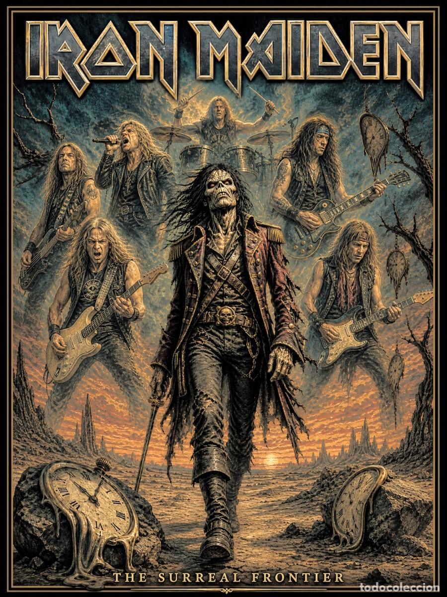 Coleccionismo de carteles: IRON MAIDEN - the surreal frontier II, vintage collection - Poster, 30X40 CM / - NEW
