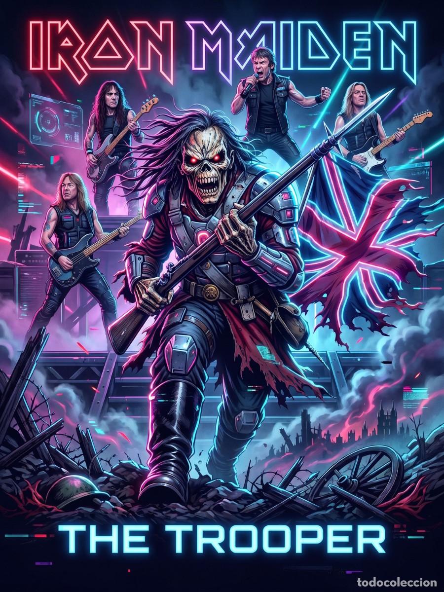 Colecionismo de cartazes	: IRON MAIDEN - the trooper, vintage collection - Poster, 30X40 CM / - NEW