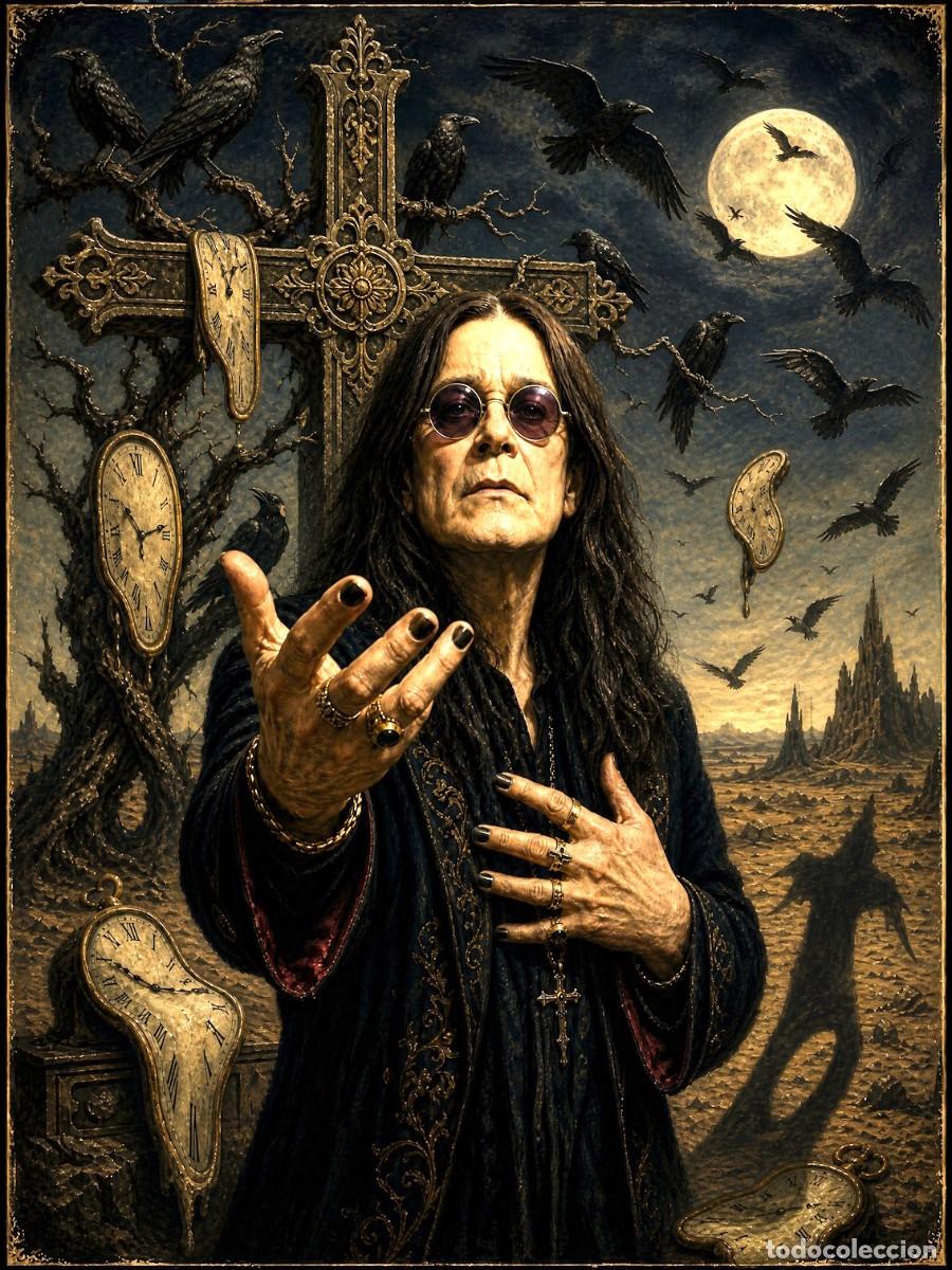 Coleccionismo de carteles: OZZY OSBOURNE - VINTAGE SALVADOR DALI COLLECTION - Poster 30X40 CM NEW