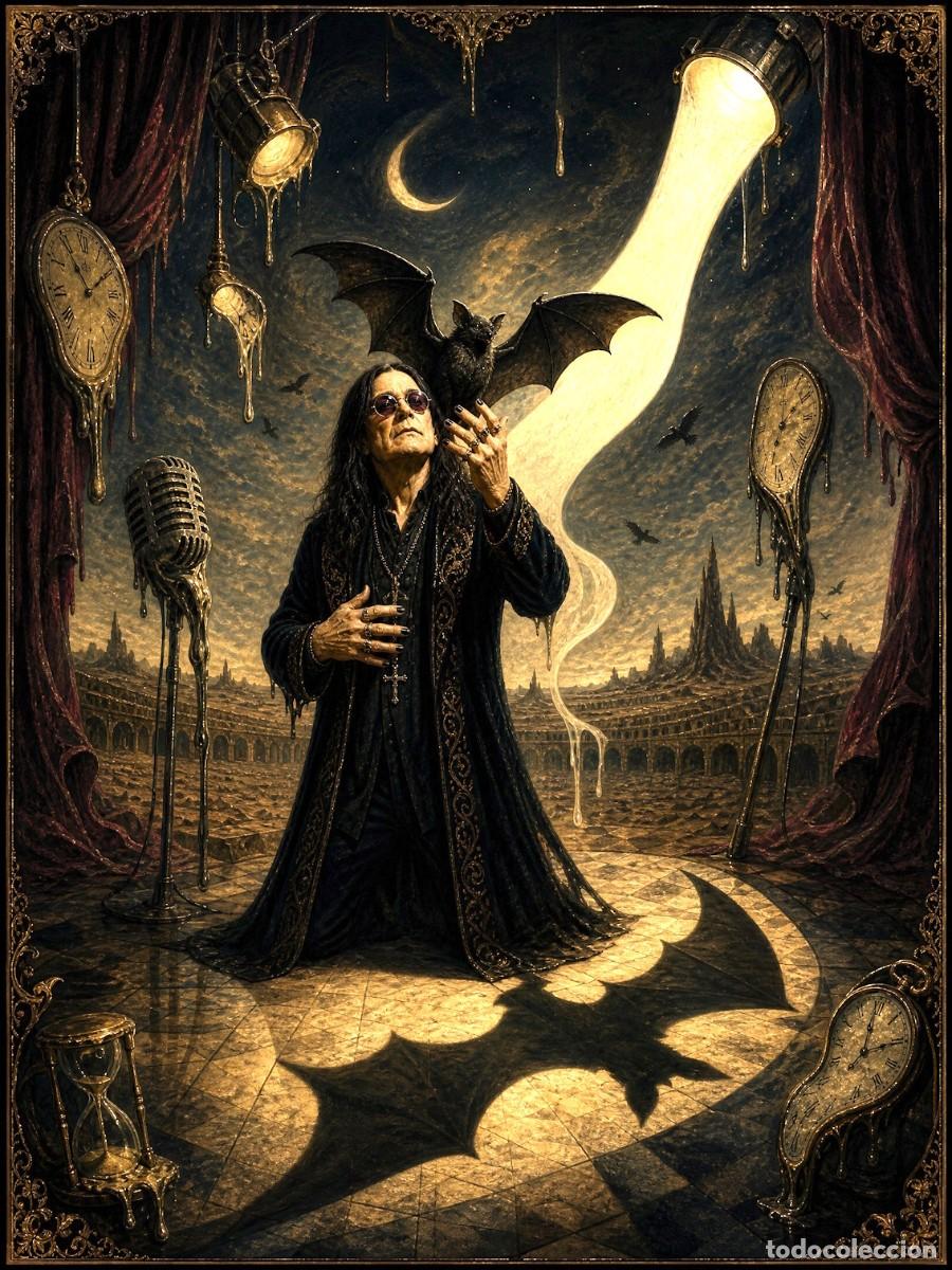 Coleccionismo de carteles: OZZY OSBOURNE - VINTAGE SALVADOR DALI COLLECTION - Poster 30X40 CM NEW