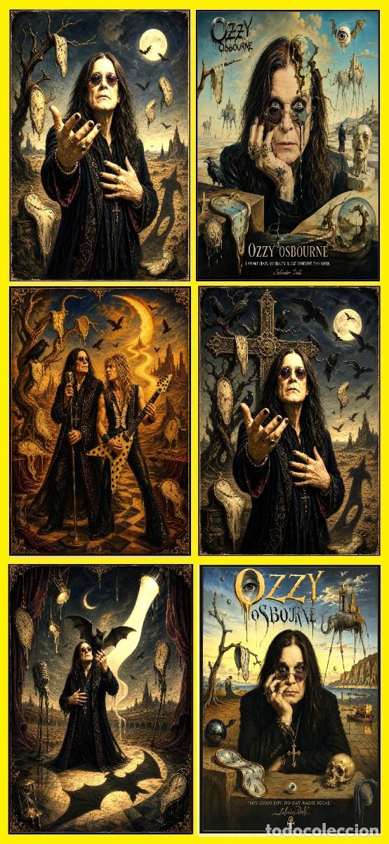 Collezionismo di affissi: OZZY OSBOURNE - LIMT. OFFER 6 POSTERS CONCERTS / 30X40 CM ALL NEW !!