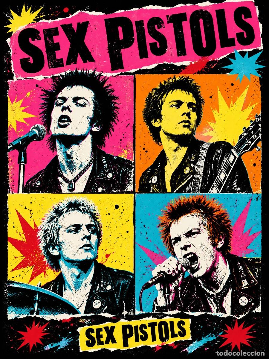 Coleccionismo de carteles: SEX PISTOLS - Andy Warhol vintage collection - Poster, 30X40 CM / MINT - NEW