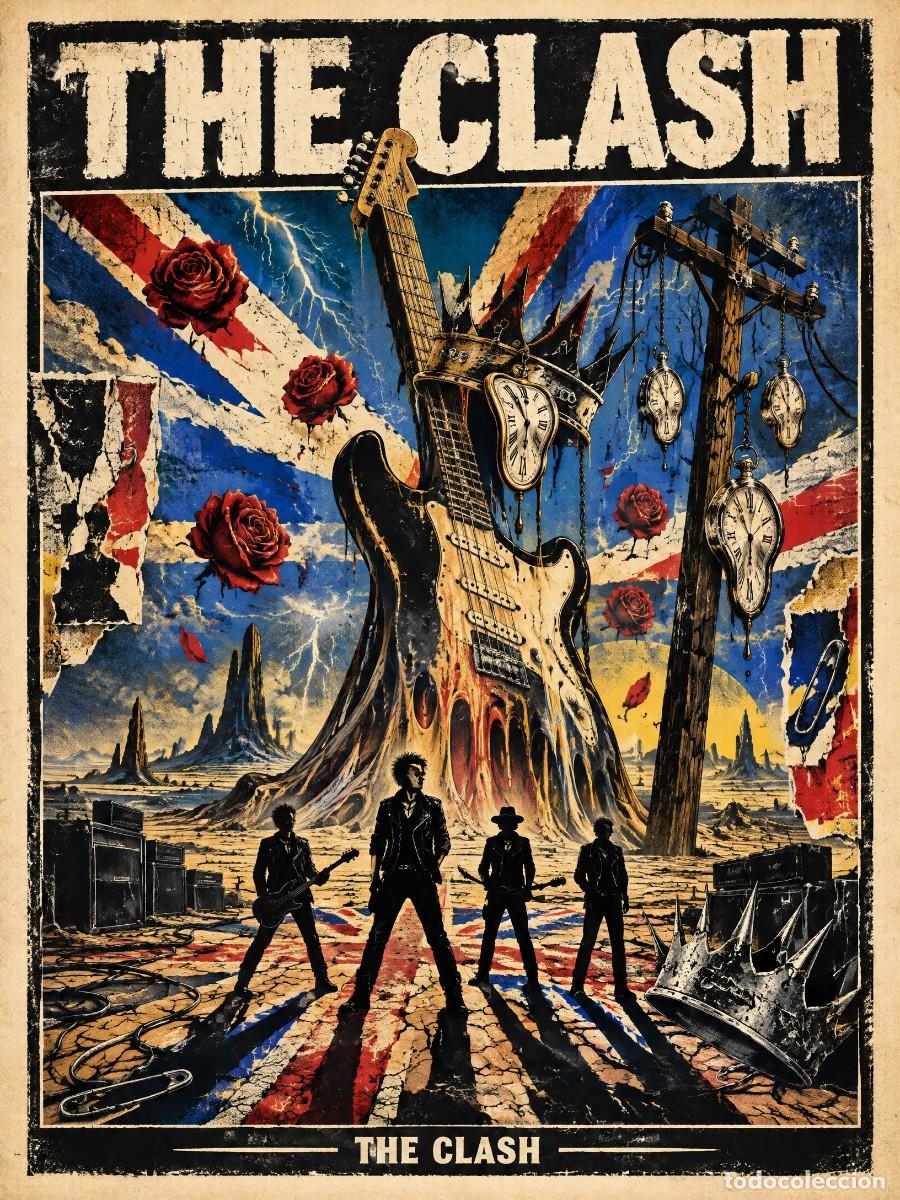 Coleccionismo de carteles: THE CLASH - salvador dali vintage collection - Poster, 30X40 CM / MINT - NEW