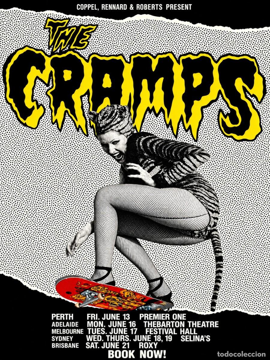 Coleccionismo de carteles: THE CRAMPS - US Concert !! cartel concierto 30x40 !!