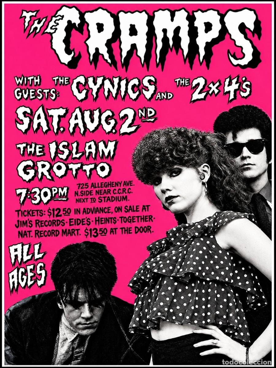 Coleccionismo de carteles: the cramps - at the Islam Grotto - cartel concierto 30x40